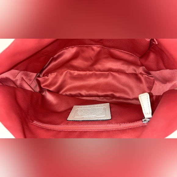 Coach 2013 Ashley Op Art Satin Multi Print Hobo Bag EUC - Picture 13 of 14